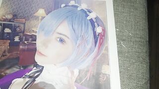 Re:ゼロ　レムコスプレをした深田えいみが可愛すぎて我慢できずにぶっかけしました　Re:Zero Eimi Fukada