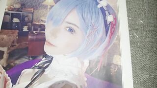 Re:ゼロ　レムコスプレをした深田えいみが可愛すぎて我慢できずにぶっかけしました　Re:Zero Eimi Fukada