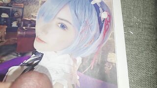 Re:ゼロ　レムコスプレをした深田えいみが可愛すぎて我慢できずにぶっかけしました　Re:Zero Eimi Fukada