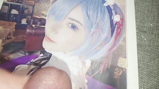 Re:ゼロ　レムコスプレをした深田えいみが可愛すぎて我慢できずにぶっかけしました　Re:Zero Eimi Fukada