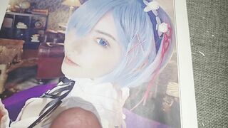 Re:ゼロ　レムコスプレをした深田えいみが可愛すぎて我慢できずにぶっかけしました　Re:Zero Eimi Fukada
