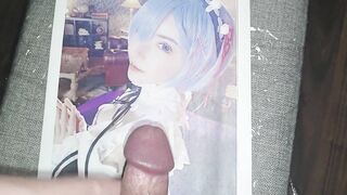 Re:ゼロ　レムコスプレをした深田えいみが可愛すぎて我慢できずにぶっかけしました　Re:Zero Eimi Fukada