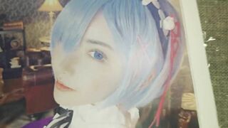 Re:ゼロ　レムコスプレをした深田えいみが可愛すぎて我慢できずにぶっかけしました　Re:Zero Eimi Fukada