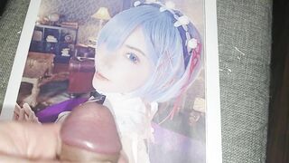 Re:ゼロ　レムコスプレをした深田えいみが可愛すぎて我慢できずにぶっかけしました　Re:Zero Eimi Fukada