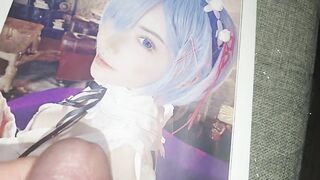 Re:ゼロ　レムコスプレをした深田えいみが可愛すぎて我慢できずにぶっかけしました　Re:Zero Eimi Fukada