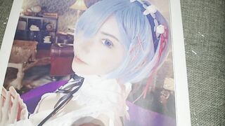 Re:ゼロ　レムコスプレをした深田えいみが可愛すぎて我慢できずにぶっかけしました　Re:Zero Eimi Fukada