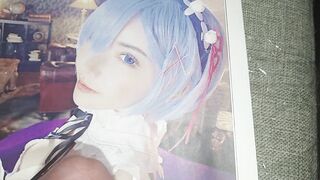 Re:ゼロ　レムコスプレをした深田えいみが可愛すぎて我慢できずにぶっかけしました　Re:Zero Eimi Fukada