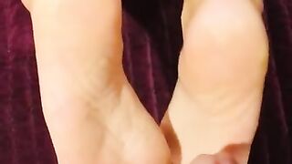 Sexy Feet POV Foot Job Cum on Soles