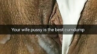 Your cheating wife pussy is the best cum dump for strangers!