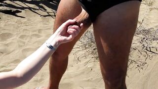 STRANGER SHOOTS CUM ON ME AT THE BEACH - Nips-n-Lips