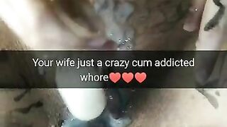 My wife is a crazy cum addicted cheating whore - Milky Mari