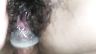 Wet tight hairy Guatemalan pussy fucking