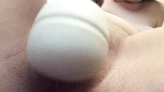 Cumming Hard on my Wand Close Up