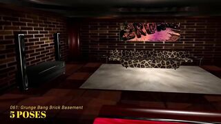 Imvu Black Market Room 061 Grunge Bang Brick Basement