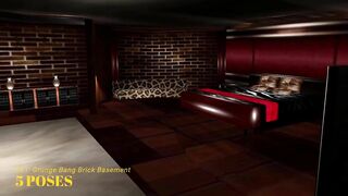 Imvu Black Market Room 061 Grunge Bang Brick Basement