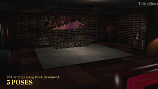 Imvu Black Market Room 061 Grunge Bang Brick Basement