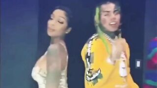 Thick Latina Thot grinds up on rapper and gets humped