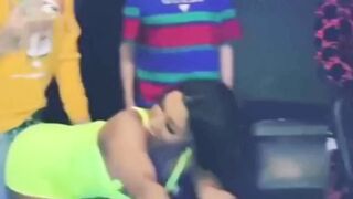 Thick Latina Thot grinds up on rapper and gets humped