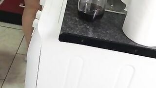 Step son cum in Step Mom than he Cooks in the kitchen