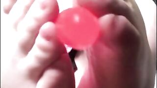 Amateur Babe Gives First Foot Job