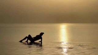 Monika Fox Esthetic Posing In The Sea