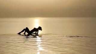 Monika Fox Esthetic Posing In The Sea