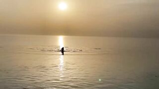 Monika Fox Esthetic Posing In The Sea