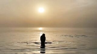 Monika Fox Esthetic Posing In The Sea