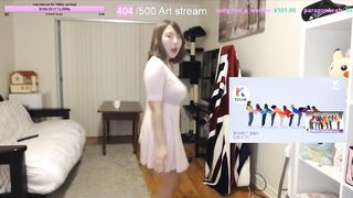 Massive Breasted Asian Twitch Streamer knows what she is doing to Audience