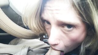 TINDER DATE TAKES MOUTHFUL OF CUM IN THE CAR