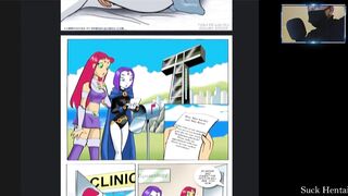 Teen Titans Starfire and Raven fucked hard by a doctor