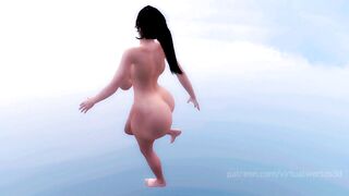 Asian Girl in Heaven Breast Expansion ASMR 3D Japanese Animation