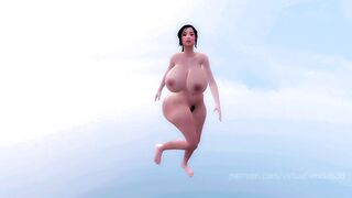 Asian Girl in Heaven Breast Expansion ASMR 3D Japanese Animation