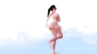 Asian Girl in Heaven Breast Expansion ASMR 3D Japanese Animation