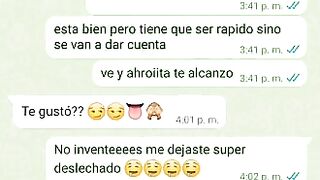 Mensajes de Whatsapp engaño a mi Novia en una Fiesta