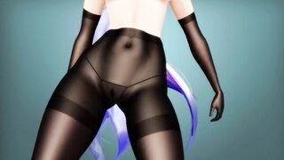 【MMD】(Pantyhose) Haku - sexymi【R-18】