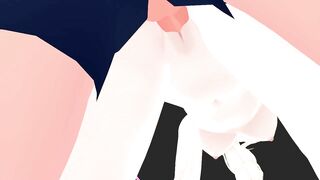 【SEX-MMD】Elsa Sex from behind with Gym Guy【No sound】【R-18】