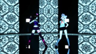 【MMD】Kaat & Luna - Galaxis!【R-18】