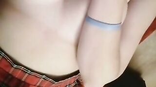HORNY SCHOOLGIRL FINGERING A WET PUSSY FOR TEACHER  AS HOMEWORK