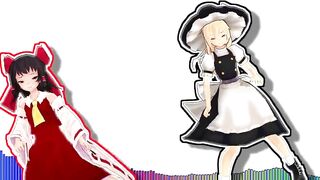 Reimu and Marisa's SEX Dance - Touhou - MMD