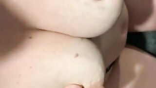 Playing With My Tits and Pulling My Nipples Until They Milk