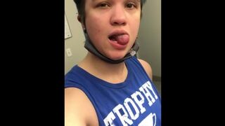 FTM using a urinal with my dick extender @jake.danger on OF