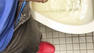 FTM using a urinal with my dick extender @jake.danger on OF