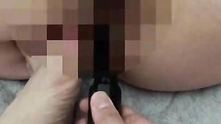 【Amateur individual shooting】Screaming orgasm in clitoris and anal  with toy.