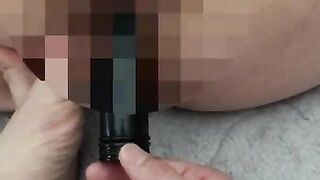 【Amateur individual shooting】Screaming orgasm in clitoris and anal  with toy.