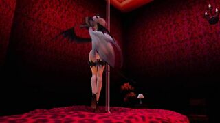 【SEX-MMD】Haku-Succubus - Pole_dance + SEX【R-18】