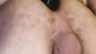 Fuck my ass and self facial cum