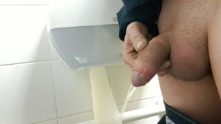 Pissing in public toilet