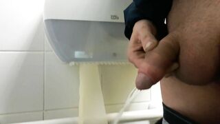 Pissing in public toilet