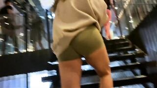 Fit PAWG at luxury gym stalked - Then creams on my cock after workout